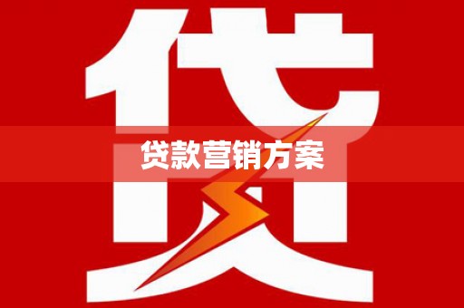 黔西贷款营销方案