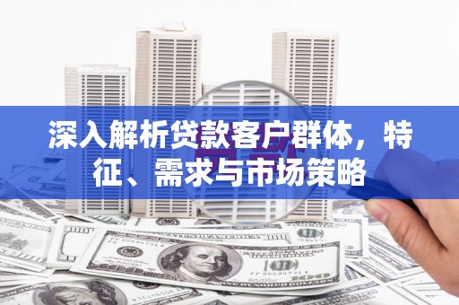 黔西深入解析贷款客户群体，特征、需求与市场策略