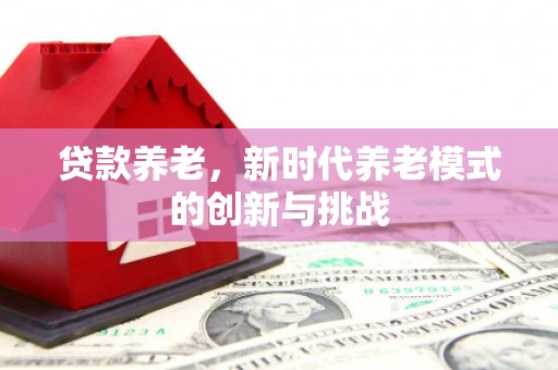 黔西贷款养老，新时代养老模式的创新与挑战