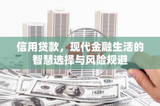 黔西信用贷款，现代金融生活的智慧选择与风险规避