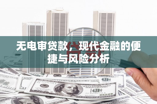 黔西无电审贷款，现代金融的便捷与风险分析
