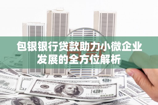 黔西包银银行贷款助力小微企业发展的全方位解析