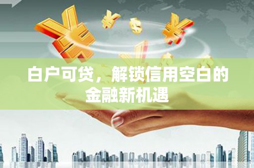黔西白户可贷，解锁信用空白的金融新机遇