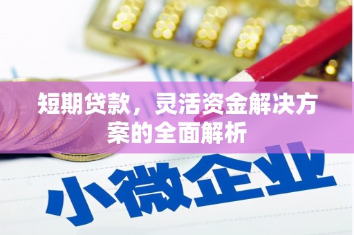 黔西短期贷款，灵活资金解决方案的全面解析