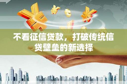 黔西不看征信贷款，打破传统信贷壁垒的新选择