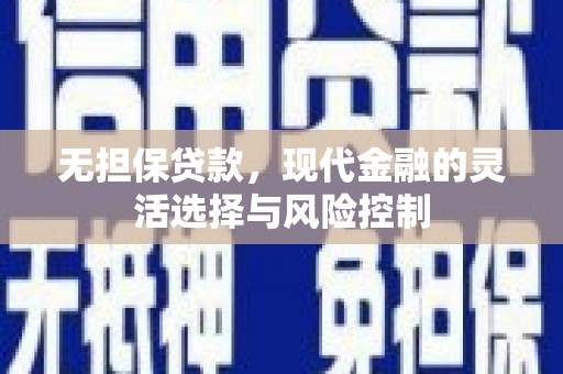 黔西无担保贷款，现代金融的灵活选择与风险控制