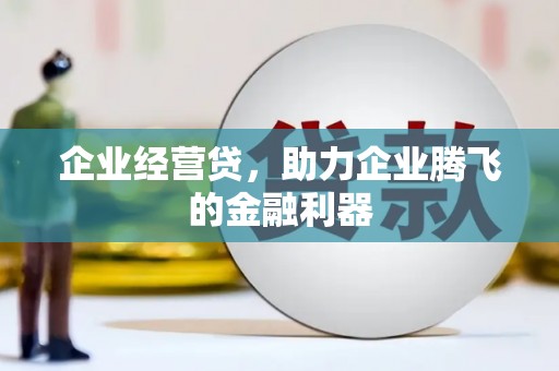 黔西企业经营贷，助力企业腾飞的金融利器