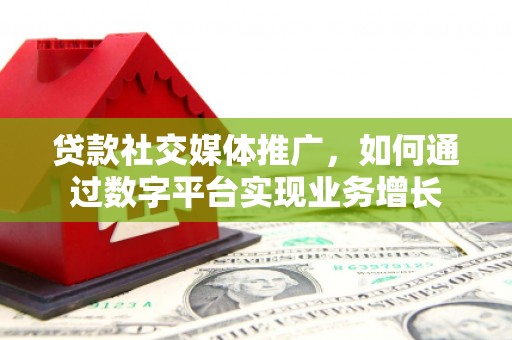 黔西贷款社交媒体推广，如何通过数字平台实现业务增长
