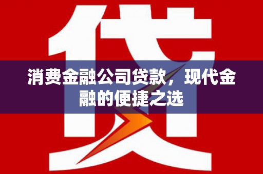 黔西消费金融公司贷款，现代金融的便捷之选