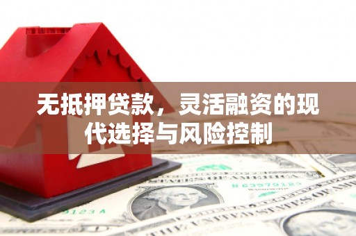 黔西无抵押贷款，灵活融资的现代选择与风险控制