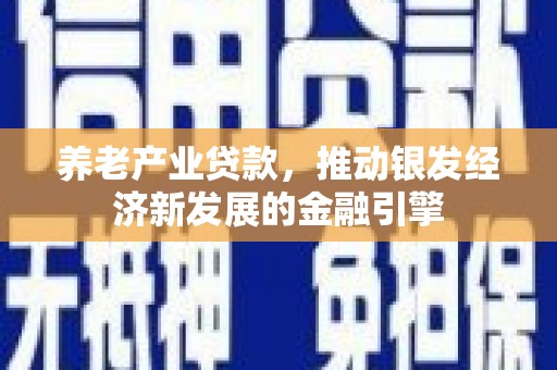 黔西养老产业贷款，推动银发经济新发展的金融引擎