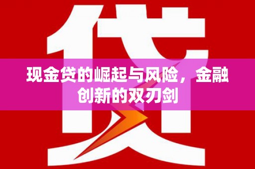 黔西现金贷的崛起与风险，金融创新的双刃剑