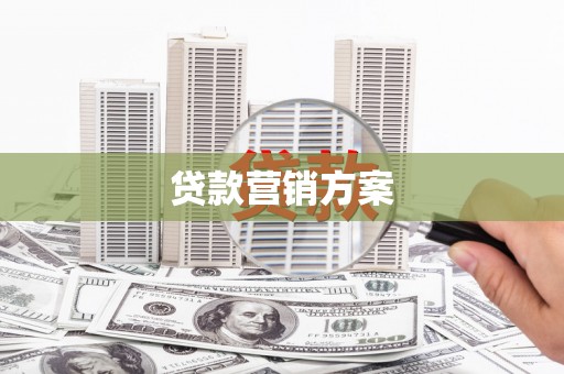 黔西贷款营销方案