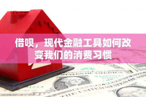 黔西借呗，现代金融工具如何改变我们的消费习惯