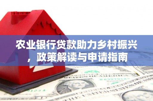 黔西农业银行贷款助力乡村振兴，政策解读与申请指南