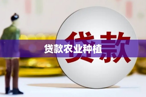 黔西贷款农业种植