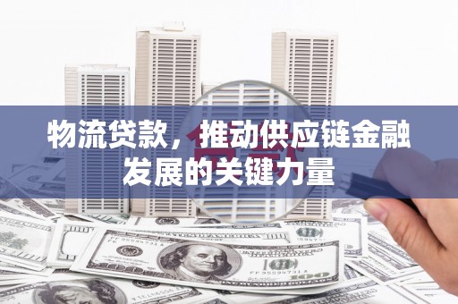 黔西物流贷款，推动供应链金融发展的关键力量