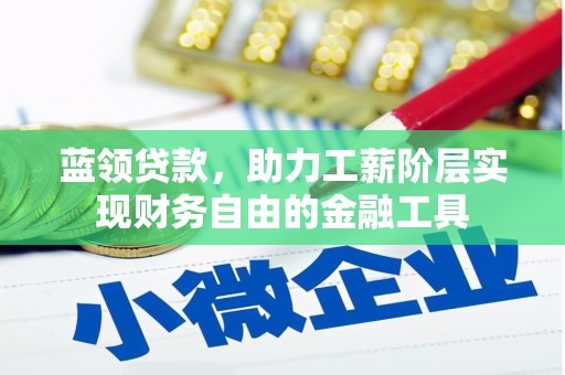 黔西蓝领贷款，助力工薪阶层实现财务自由的金融工具