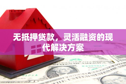 黔西无抵押贷款，灵活融资的现代解决方案