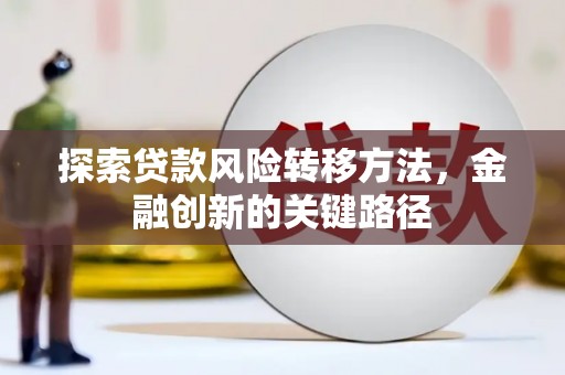 黔西探索贷款风险转移方法，金融创新的关键路径