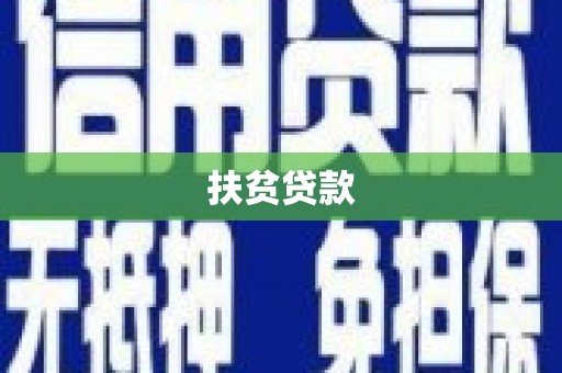黔西扶贫贷款