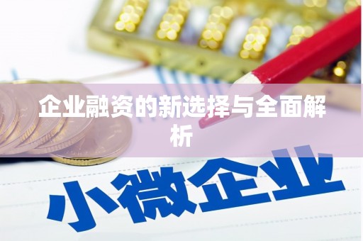 黔西企业融资的新选择与全面解析