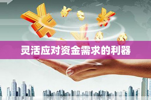 黔西灵活应对资金需求的利器
