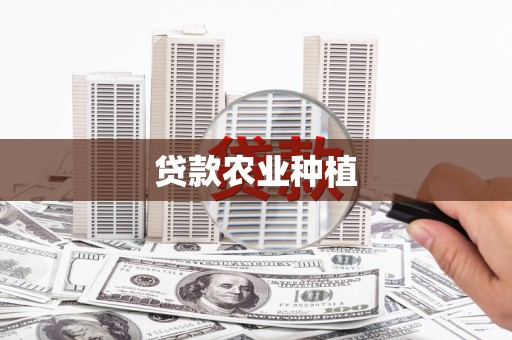 黔西贷款农业种植